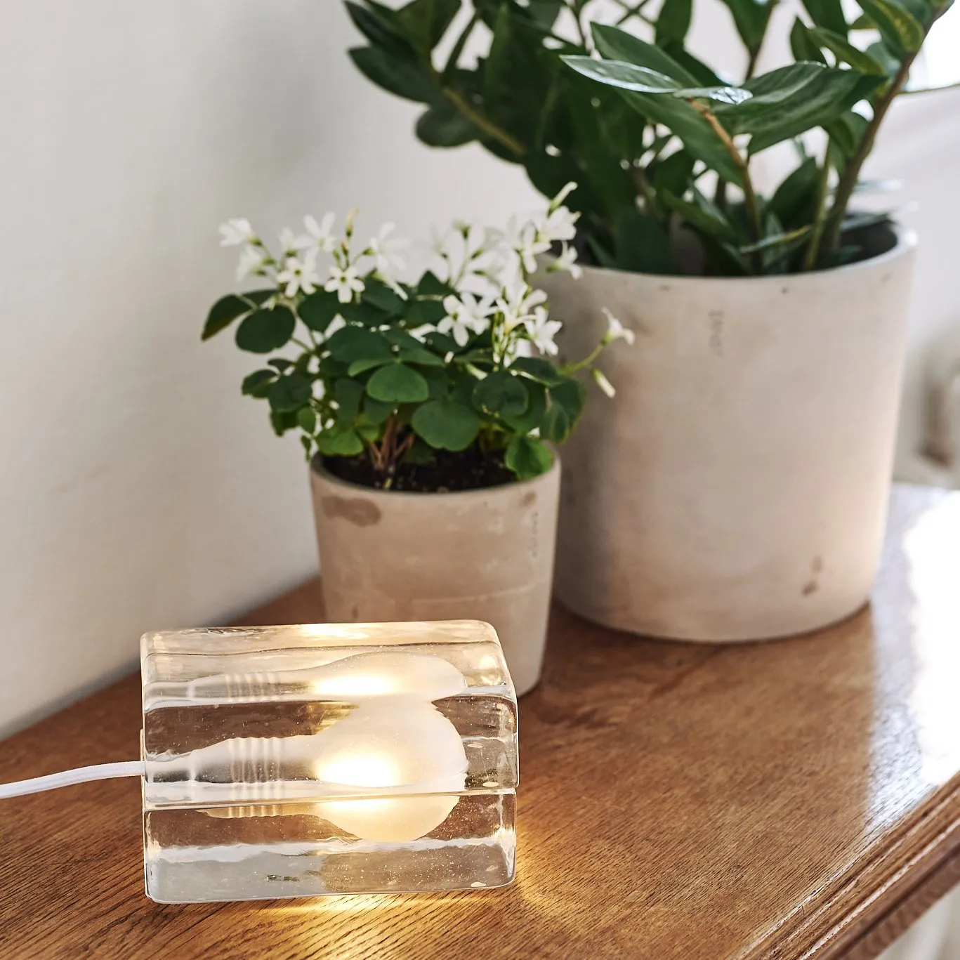 Block Lampe, hvit ledning Design House Stockholm