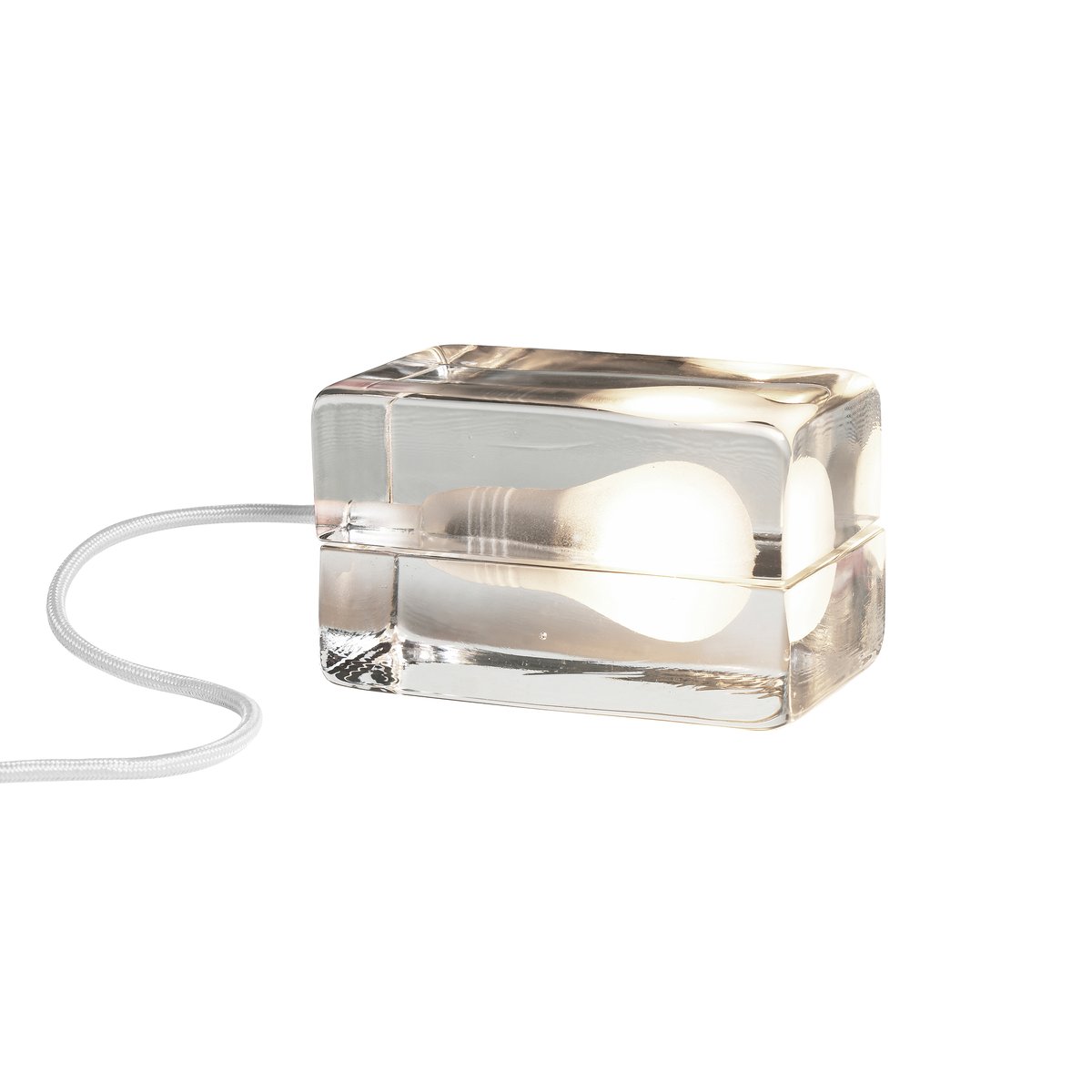 Bilde av Design House Stockholm Block Lampe hvit ledning