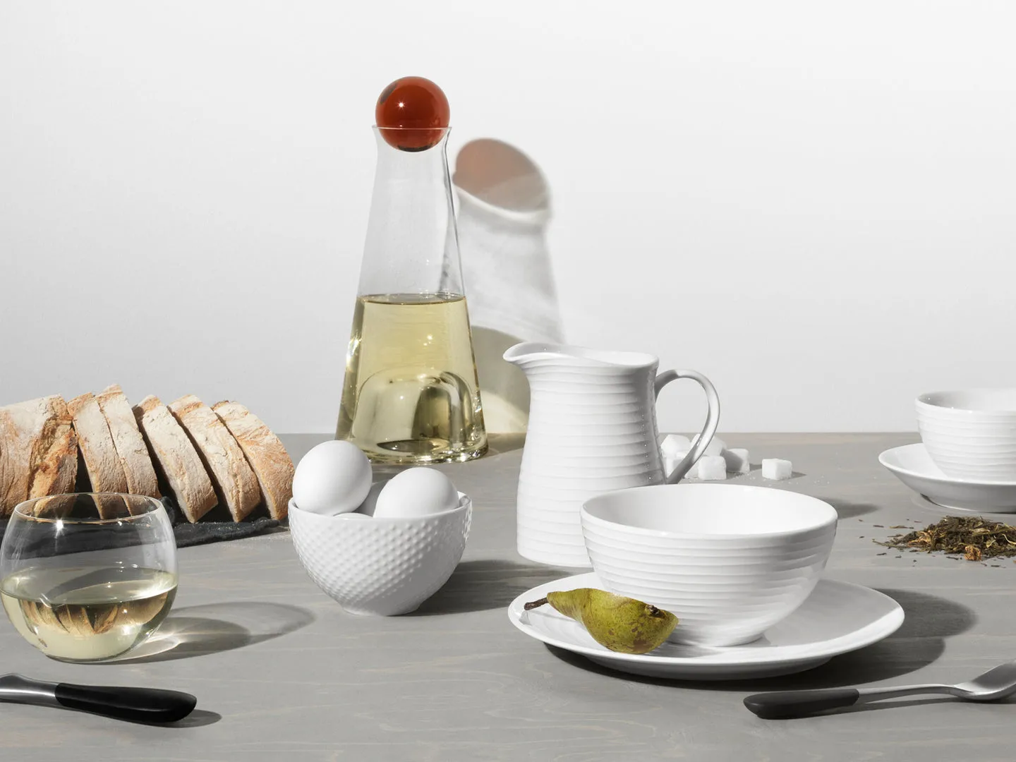 Blond bolle liten, prikk hvit Design House Stockholm