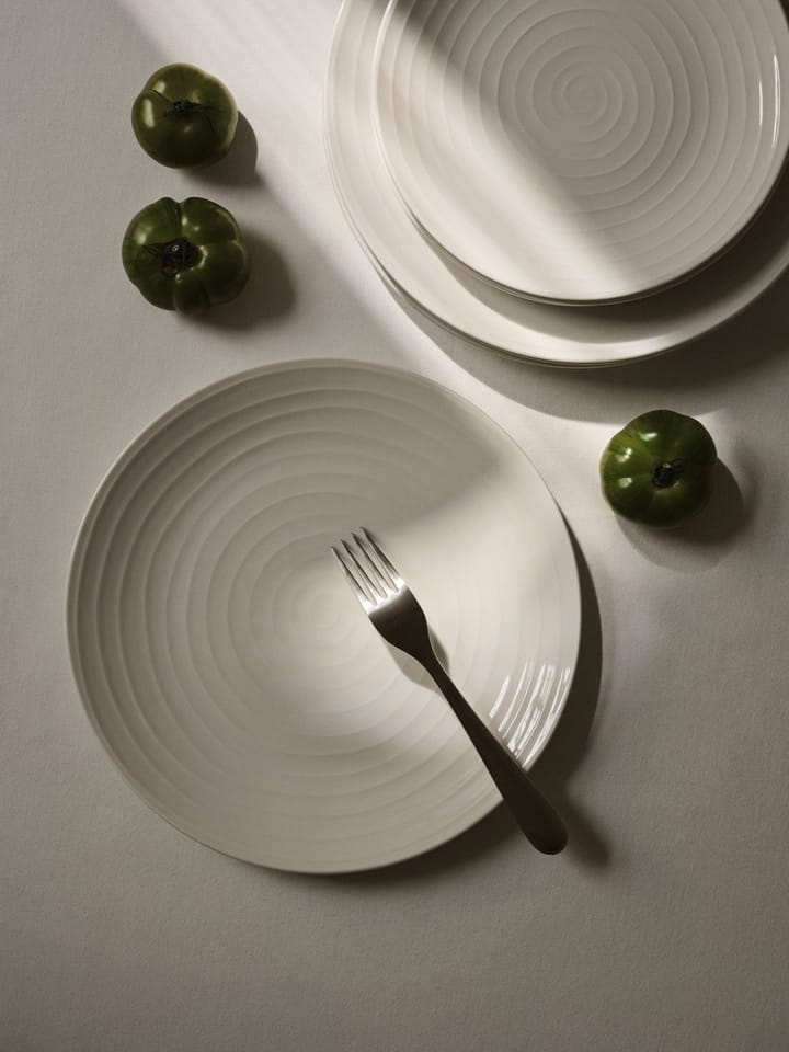 Blond middagstallerken 28 cm, stripe hvit Design House Stockholm