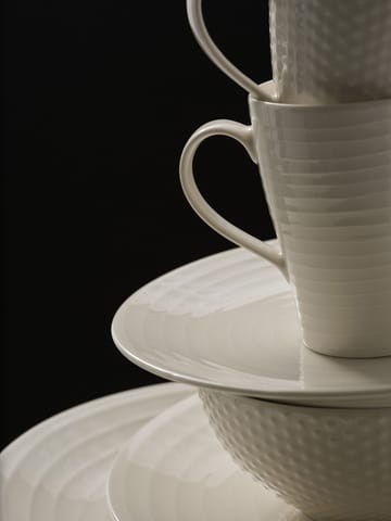 Blond middagstallerken 28 cm - stripe hvit - Design House Stockholm