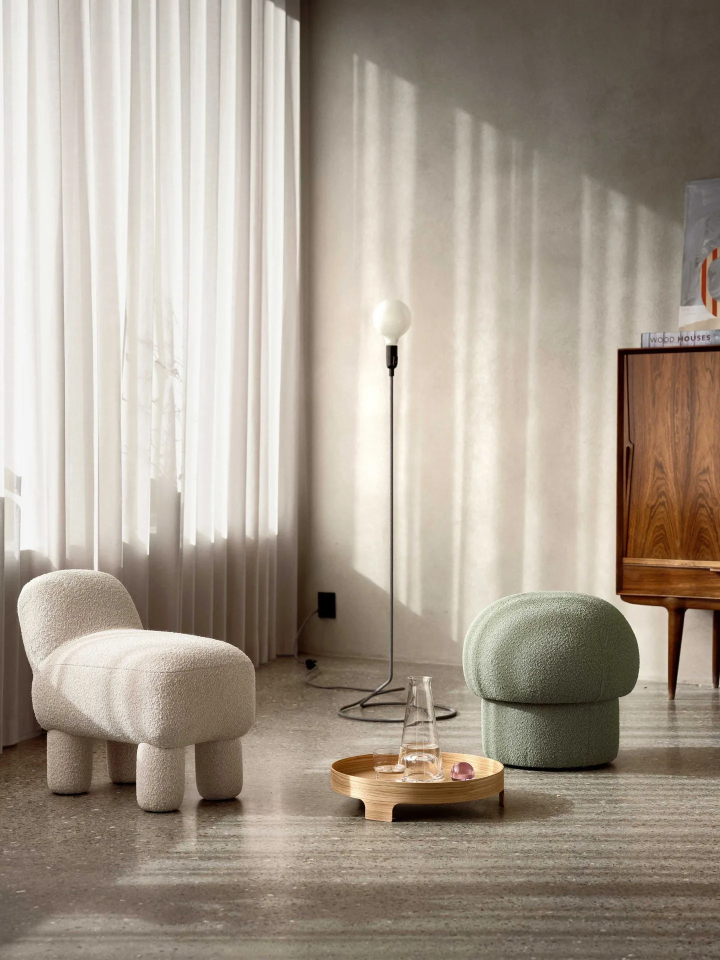 Cord lampe, Svart-hvit Design House Stockholm