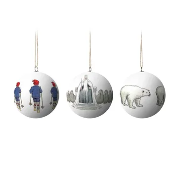 Elsa Beskow julekuler 3 stk - King Winter - Design House Stockholm