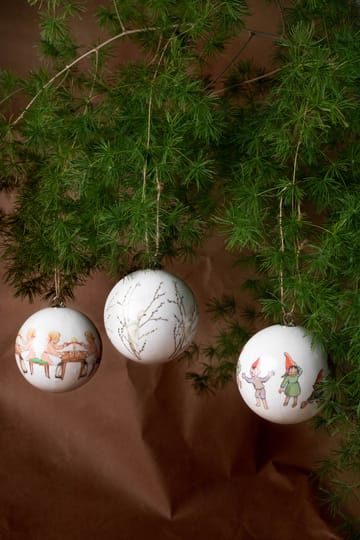 Elsa Beskow julekuler 3 stk - Sett nummer 2 - Design House Stockholm