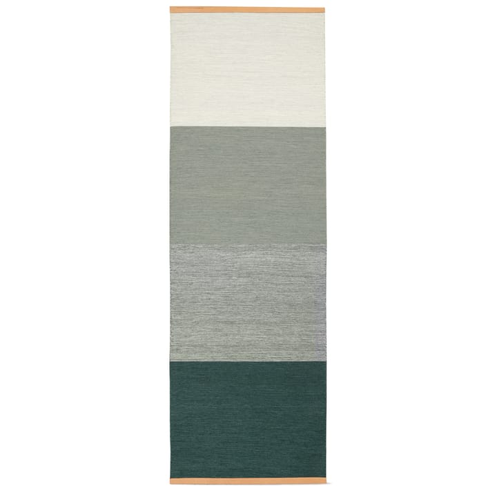 Fields gulvteppe 80x250 cm - Grønn-grå - Design House Stockholm