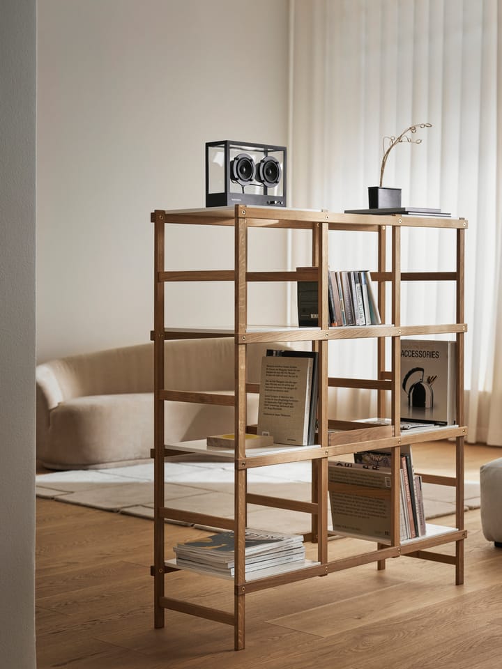 Frame hylle høy, Eik-hvit Design House Stockholm