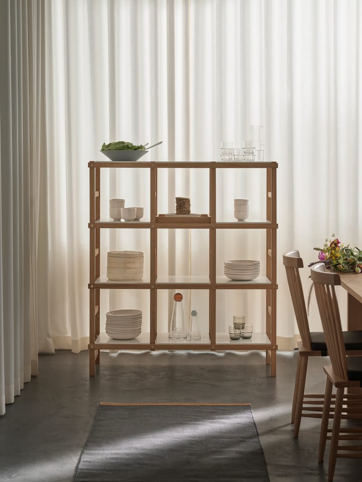 Frame hylle høy, Eik-hvit Design House Stockholm