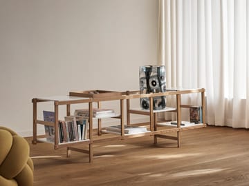 Frame hylle lav - Eik-hvit - Design House Stockholm
