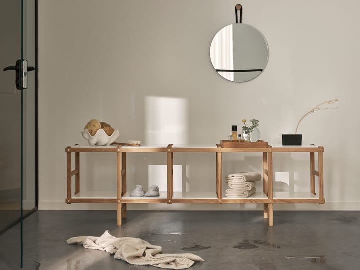 Frame hylle lav, Eik-hvit Design House Stockholm