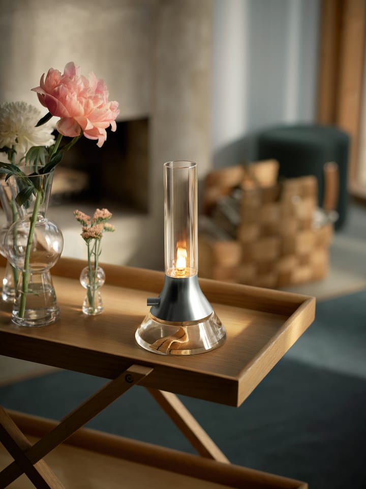 Fyr fotogenlampe 31 cm, Klar-sølv Design House Stockholm