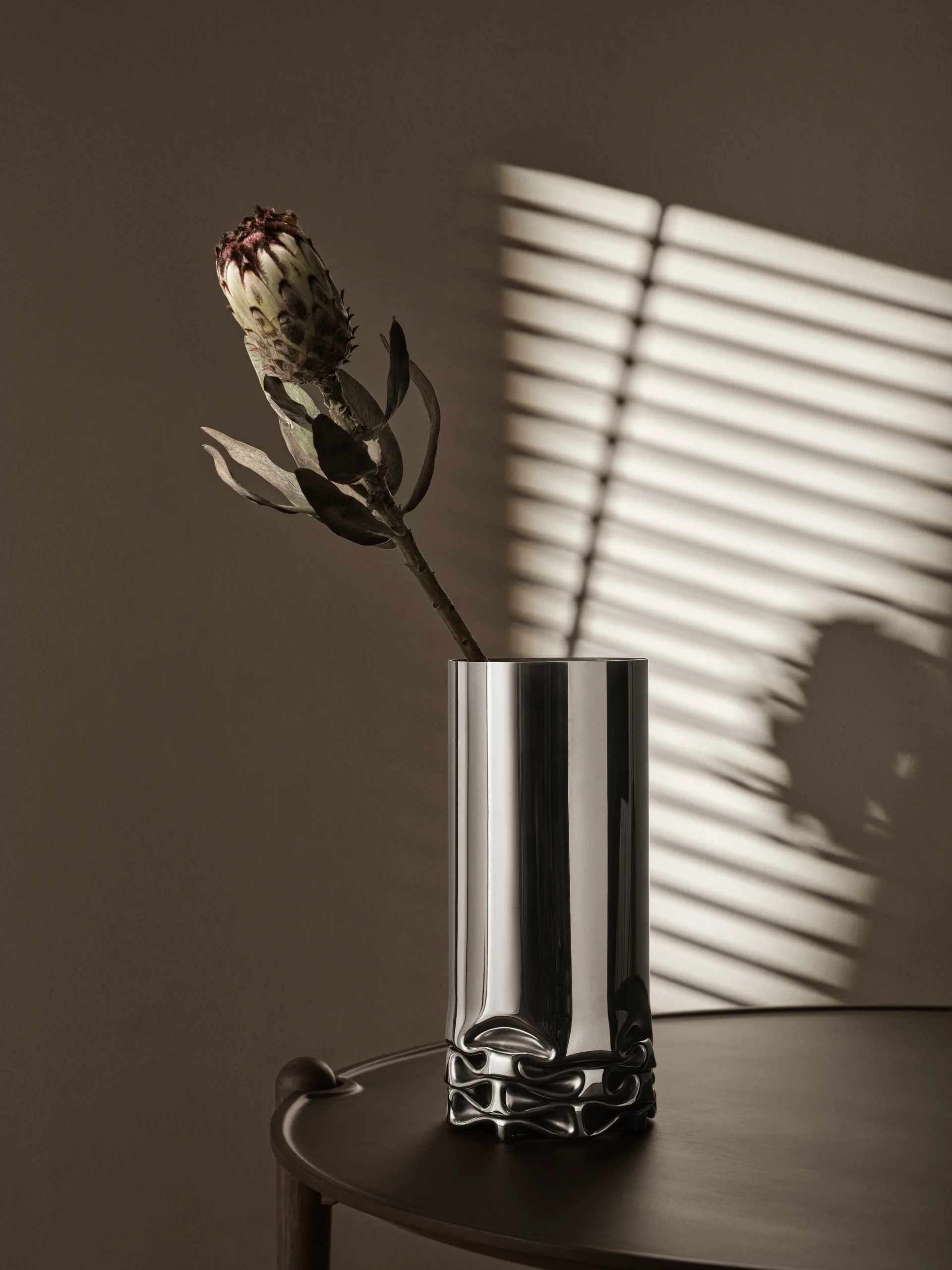 Hydraulic vase 25 cm, Stainless steel, 33 cm Design House Stockholm