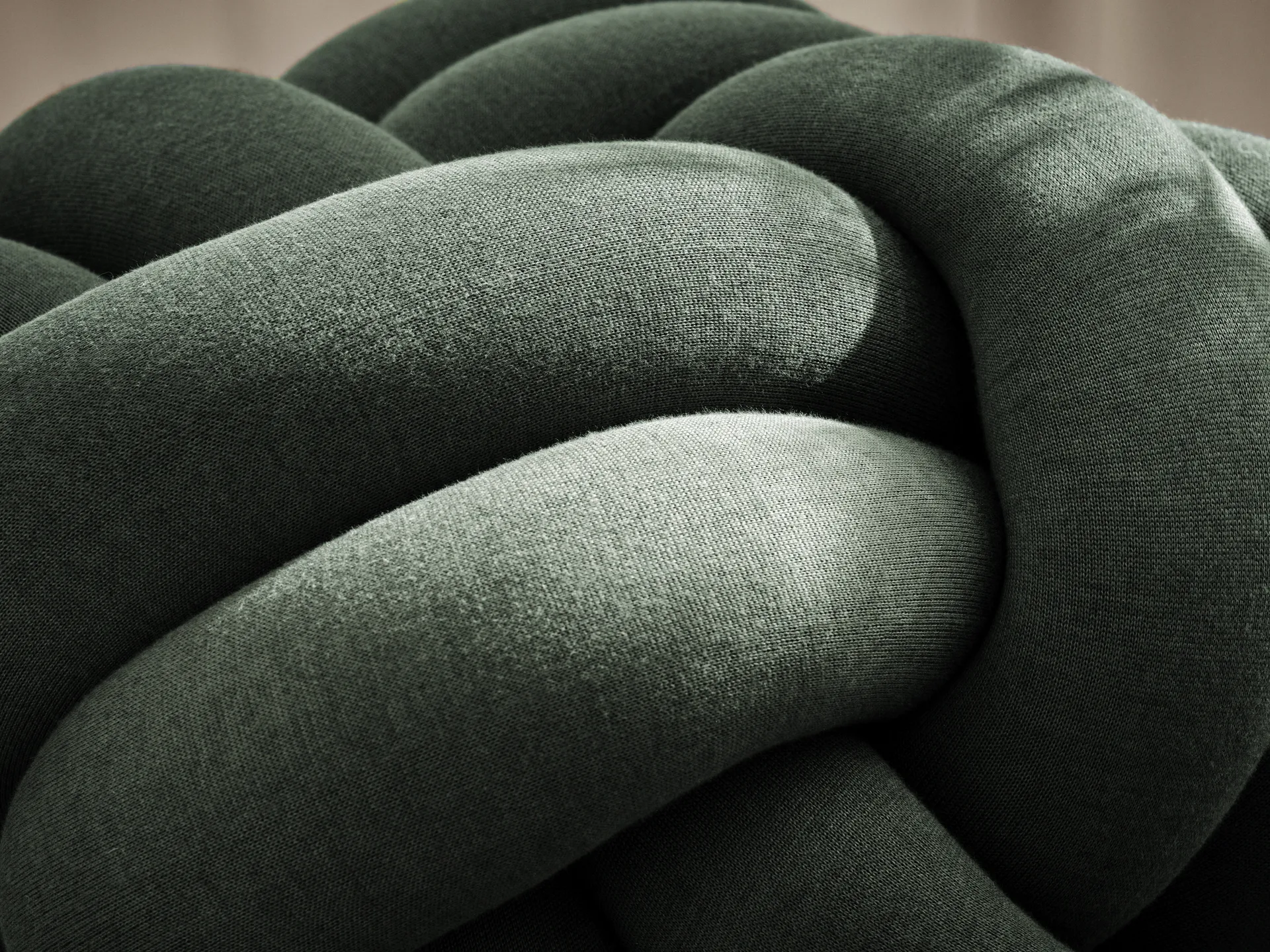 Knot pute XL, Forest Green Design House Stockholm
