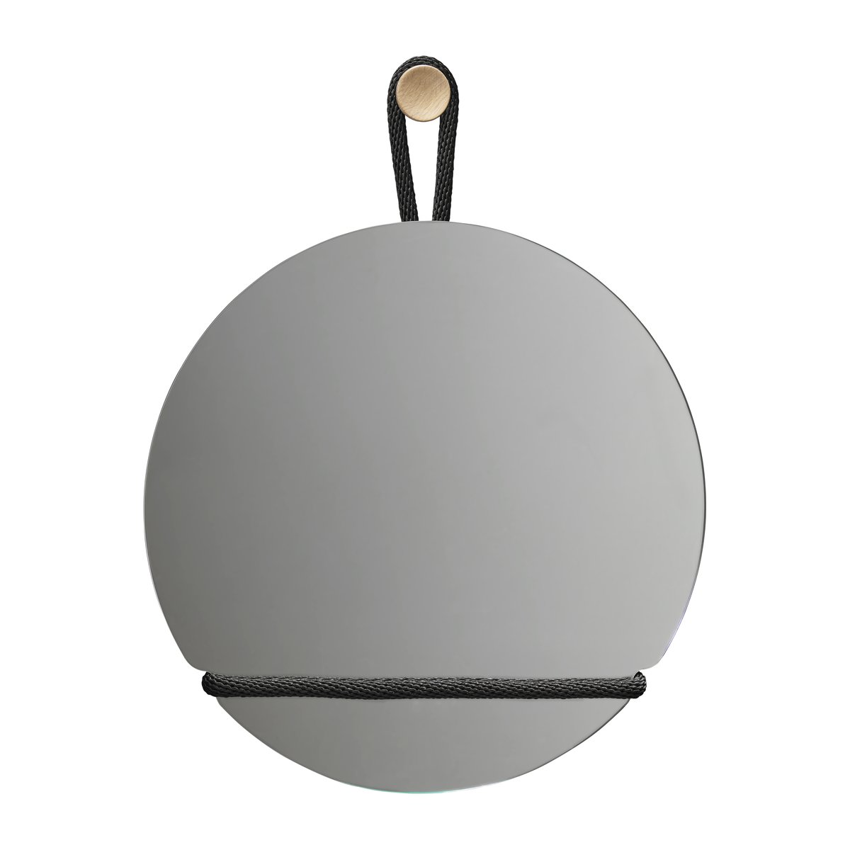 Design House Stockholm Lasso speil rund Klar-svart