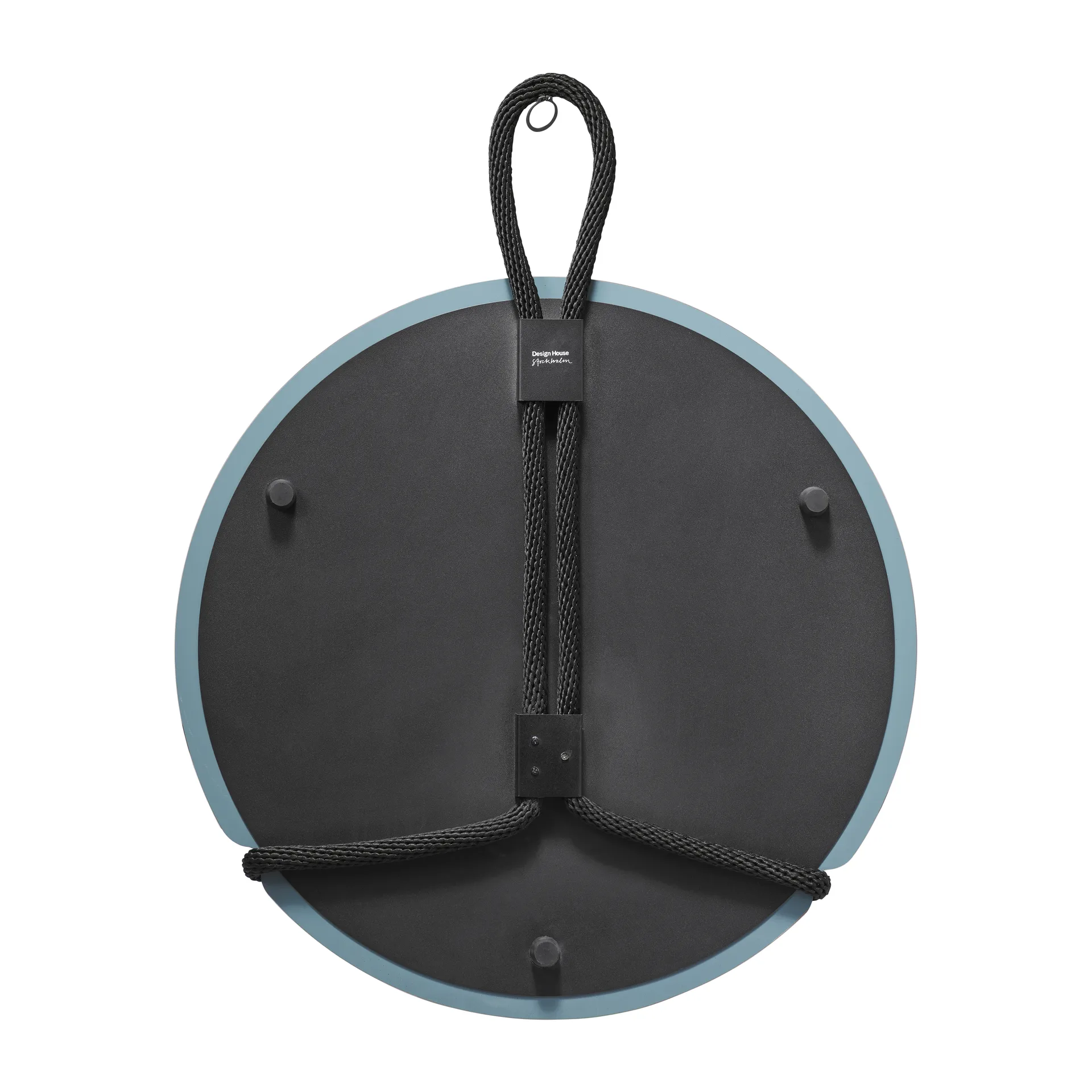 Lasso speil rund, Klar-svart Design House Stockholm