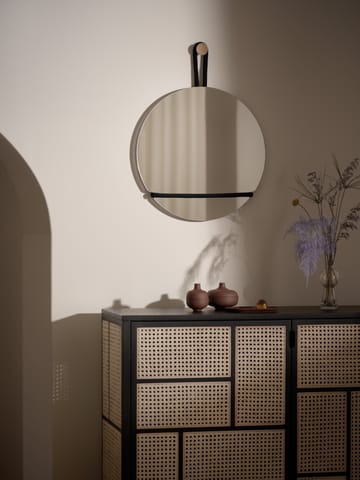 Lasso speil rund - Klar-svart - Design House Stockholm