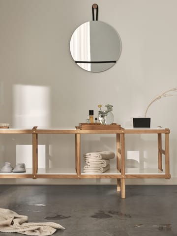 Lasso speil rund - Klar-svart - Design House Stockholm