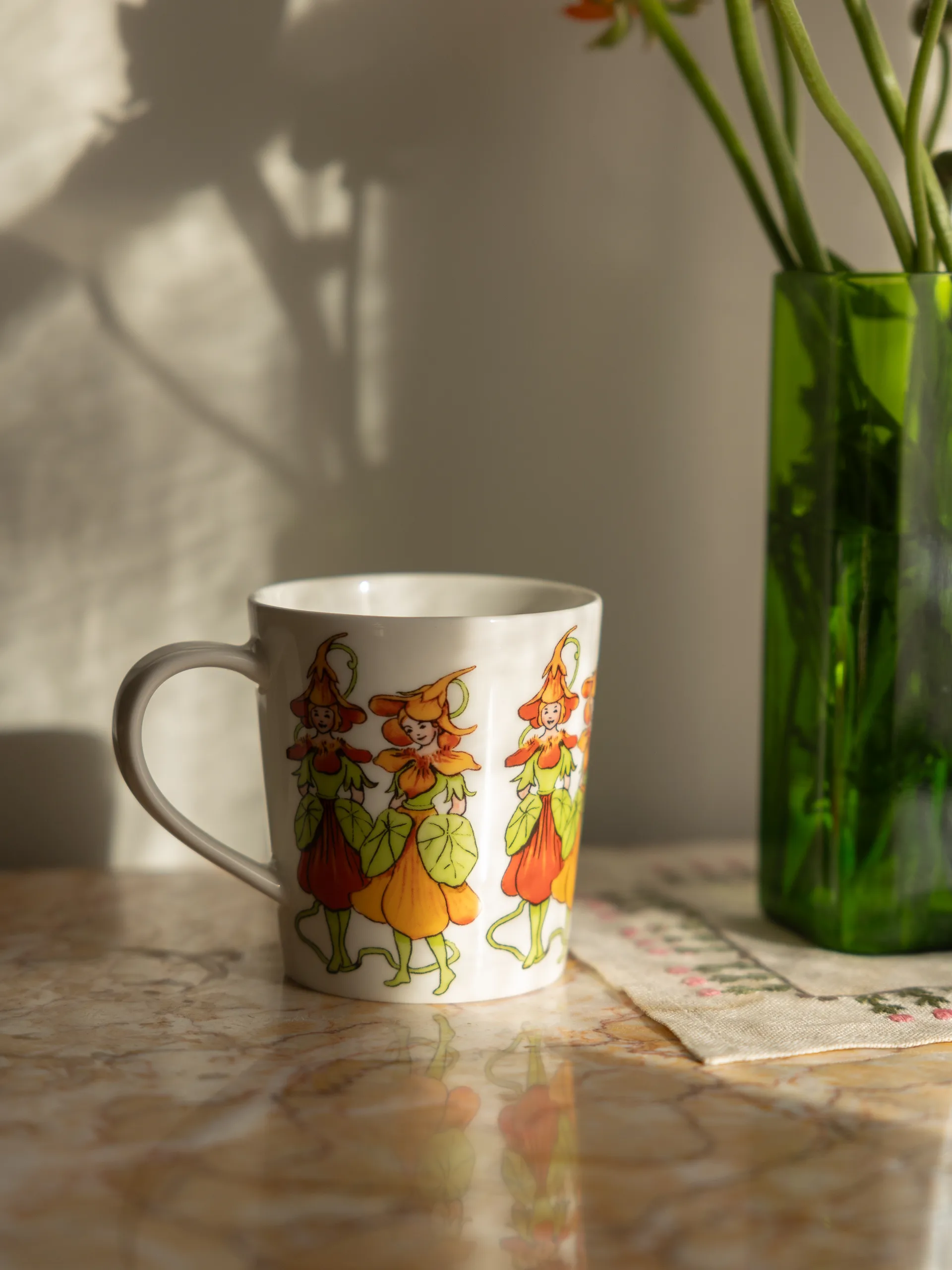 Nasturtium krus med hank 40 cl, White Design House Stockholm