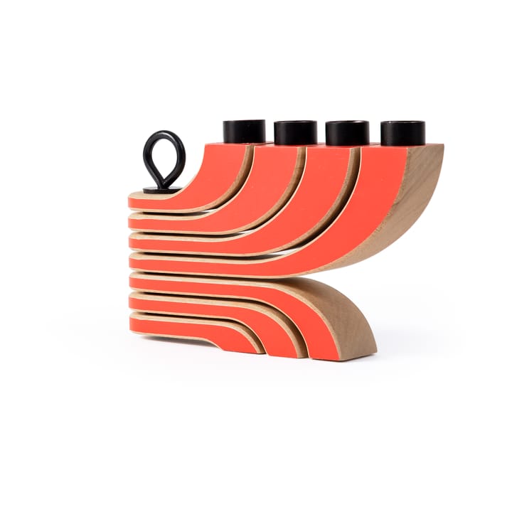 Nordic light lysestake 4 armer - Rød - Design House Stockholm