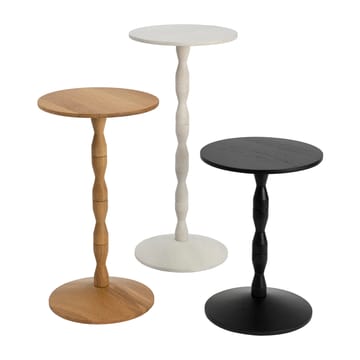 Pedestal bord Ø 31 x 67,5 cm - Stained white grey - Design House Stockholm