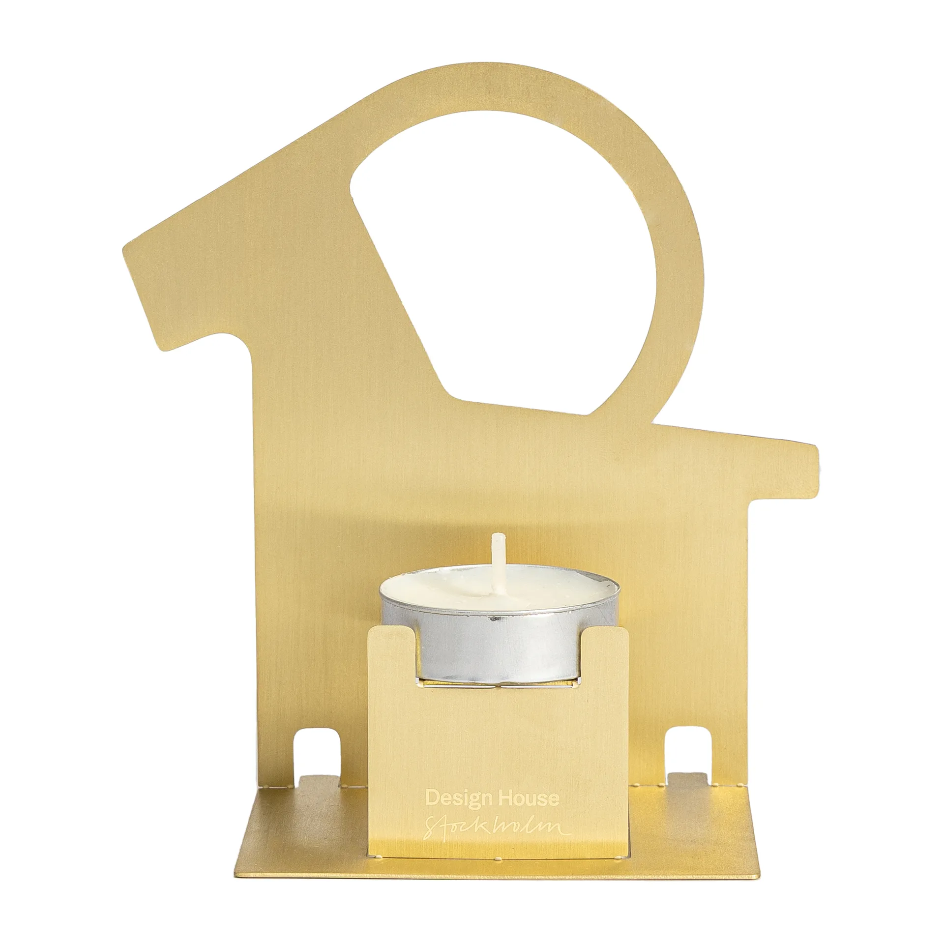 Pop-up telysholder julebukk, Messing Design House Stockholm