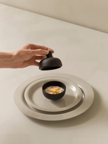 Sand skål med lokk S Ø 8,2 cm - Black clay - Design House Stockholm