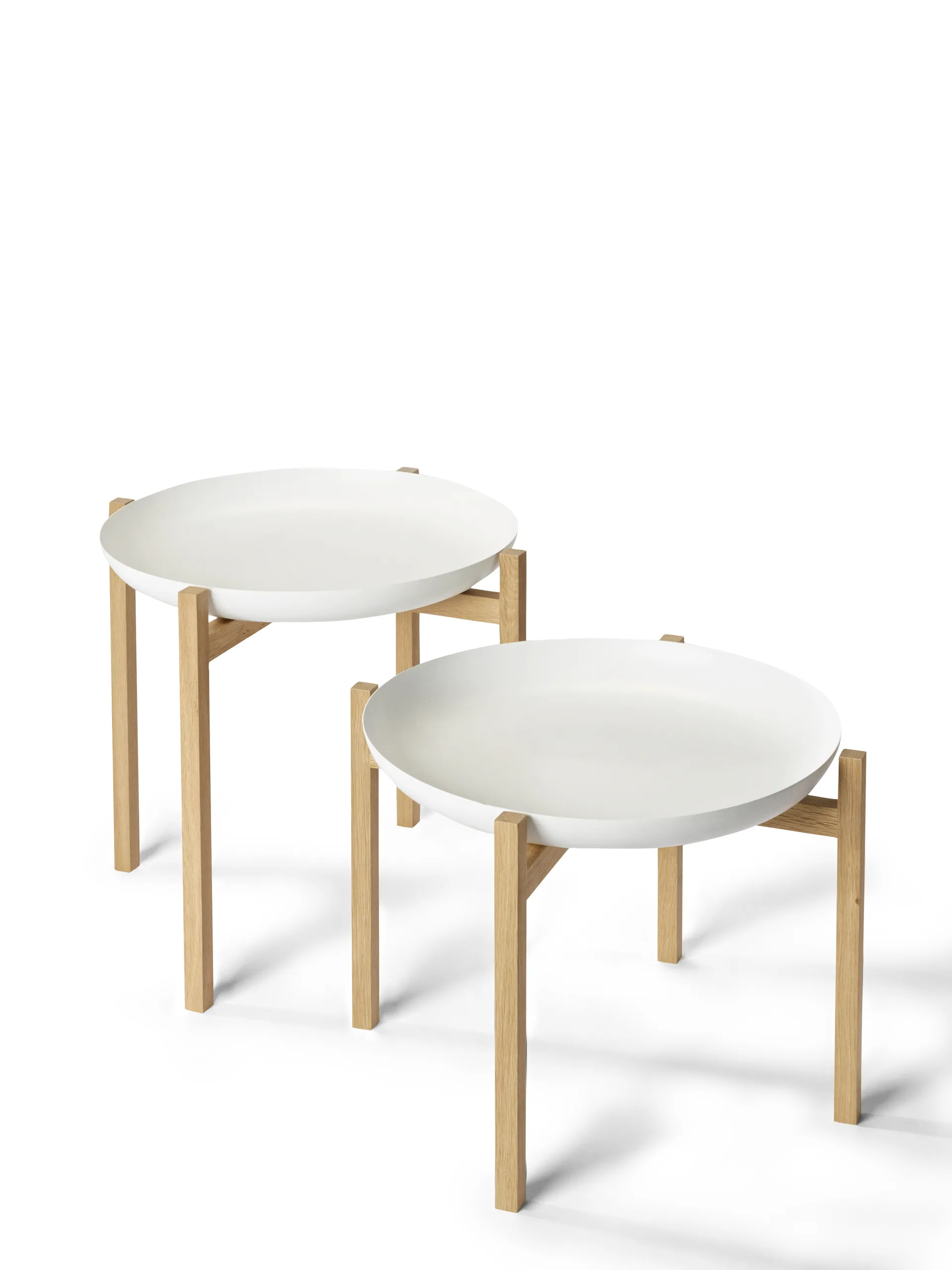 Tablo Table Set sidebord, Low white Design House Stockholm