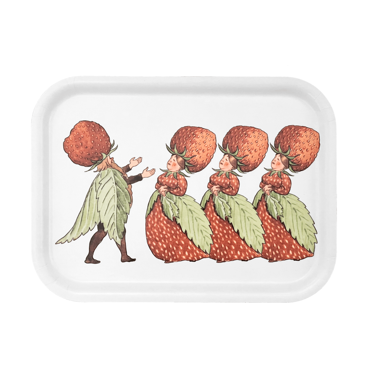 Design House Stockholm The Strawberry Family brett 20 x 27 cm White