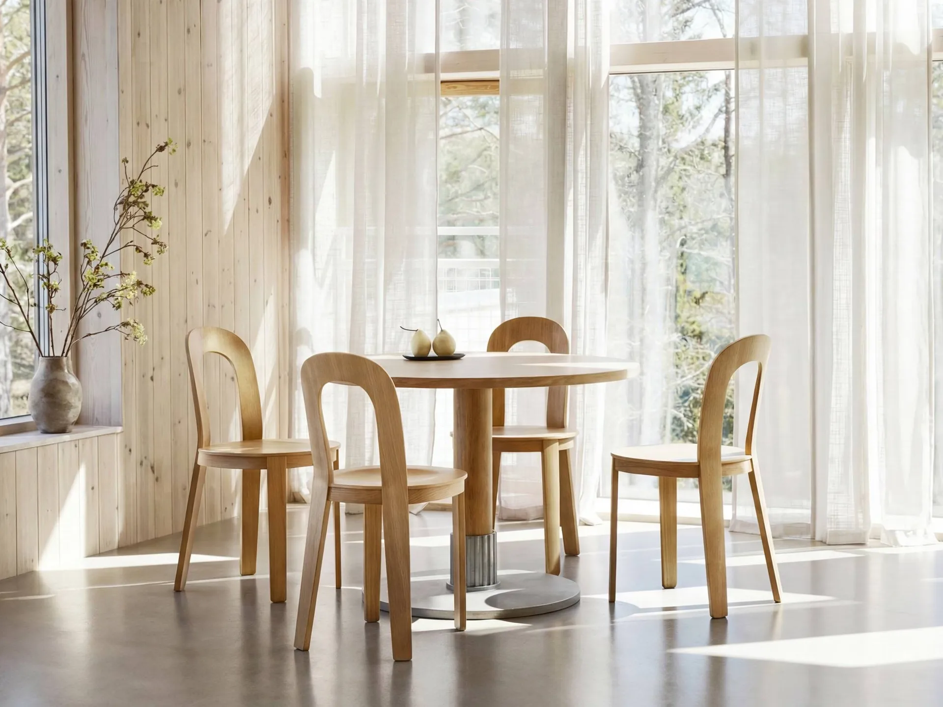 Tock Table spisebord, Eik, Ø110x76 cm Design House Stockholm