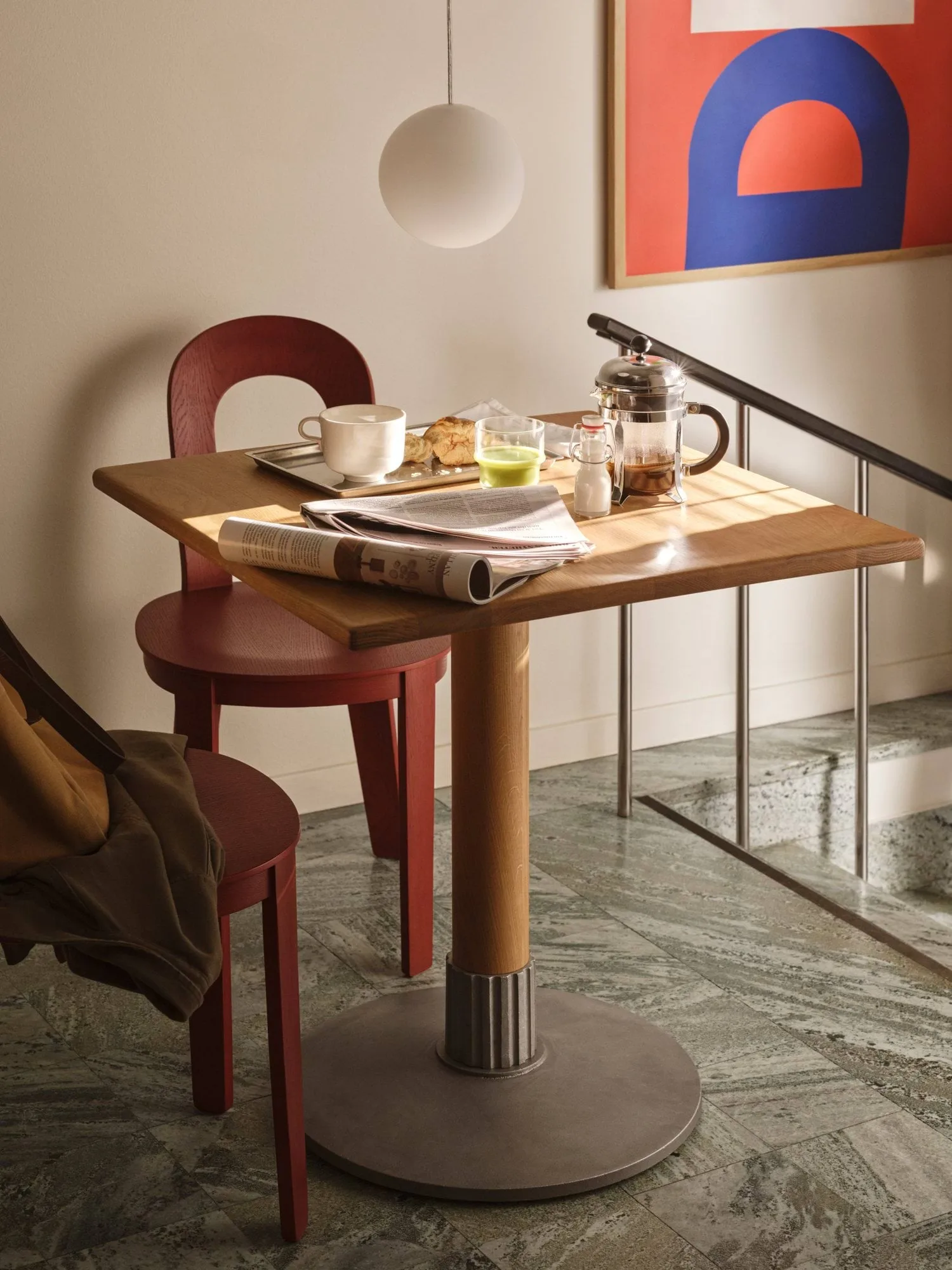 Tock Table spisebord, Mørk eik, 75x75x76 cm Design House Stockholm