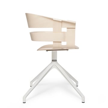 Wick Chair kontorstol - ask-hvitemetallbein - Design House Stockholm