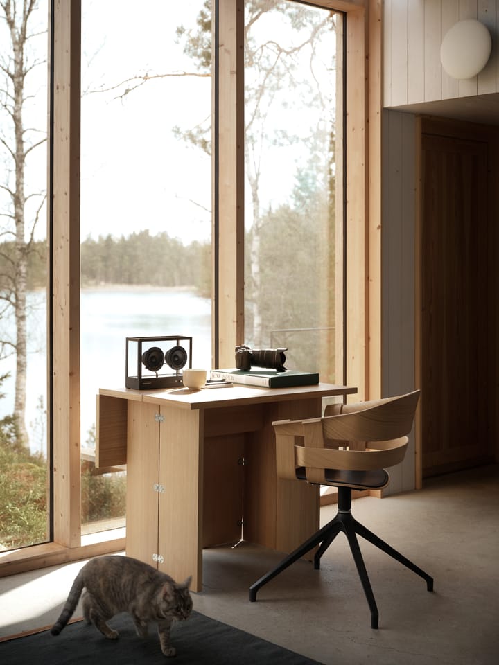 Wick Chair kontorstol, eik-grå metallbein Design House Stockholm
