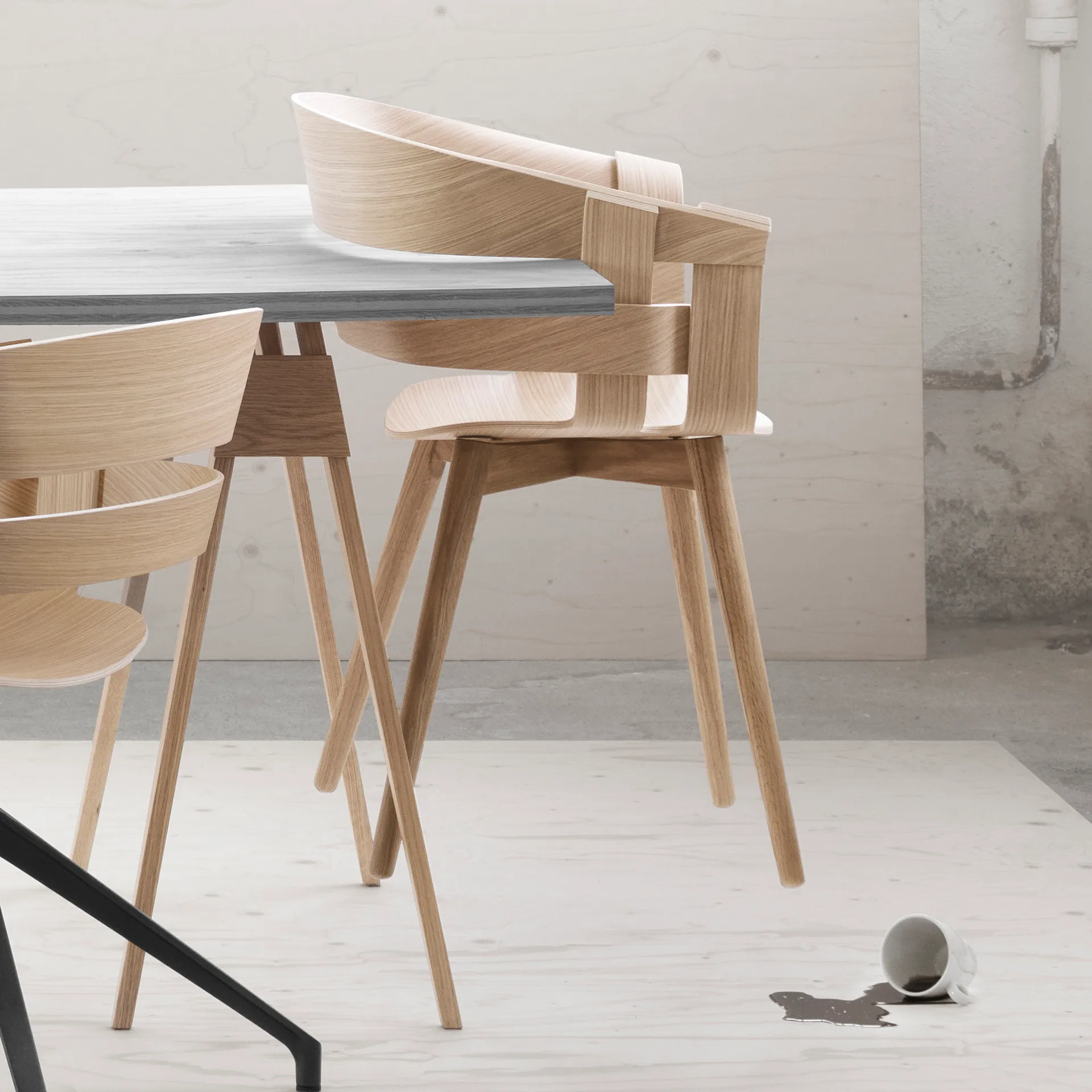Wick Chair stol, eik-ekbein Design House Stockholm