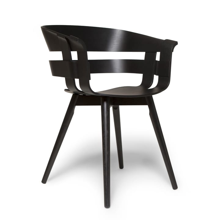 Wick Chair stol - svart-svarta askbein - Design House Stockholm