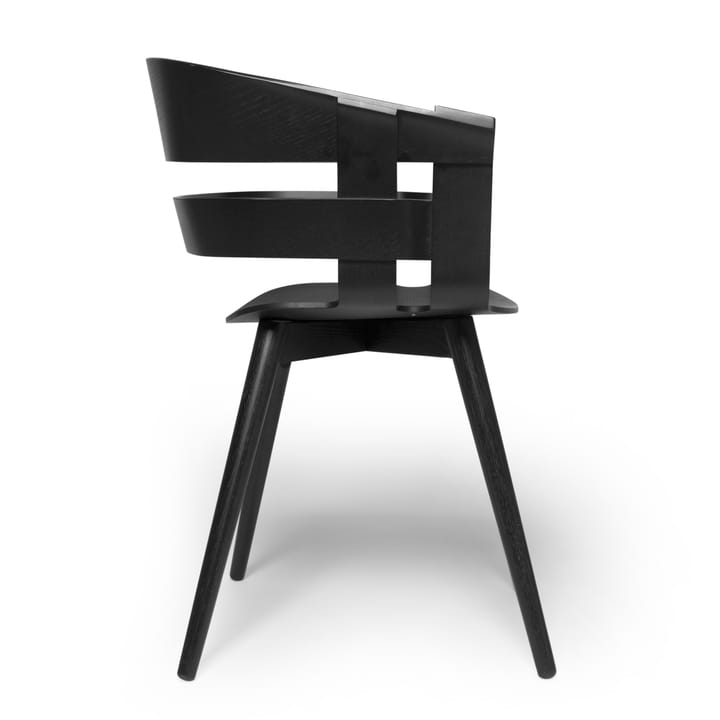Wick Chair stol - svart-svarta askbein - Design House Stockholm
