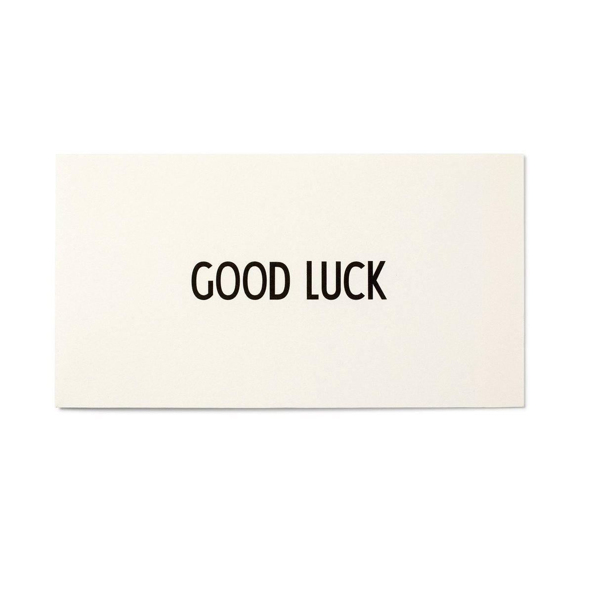 Design Letters AJ Vintage ABC kort Good Luck