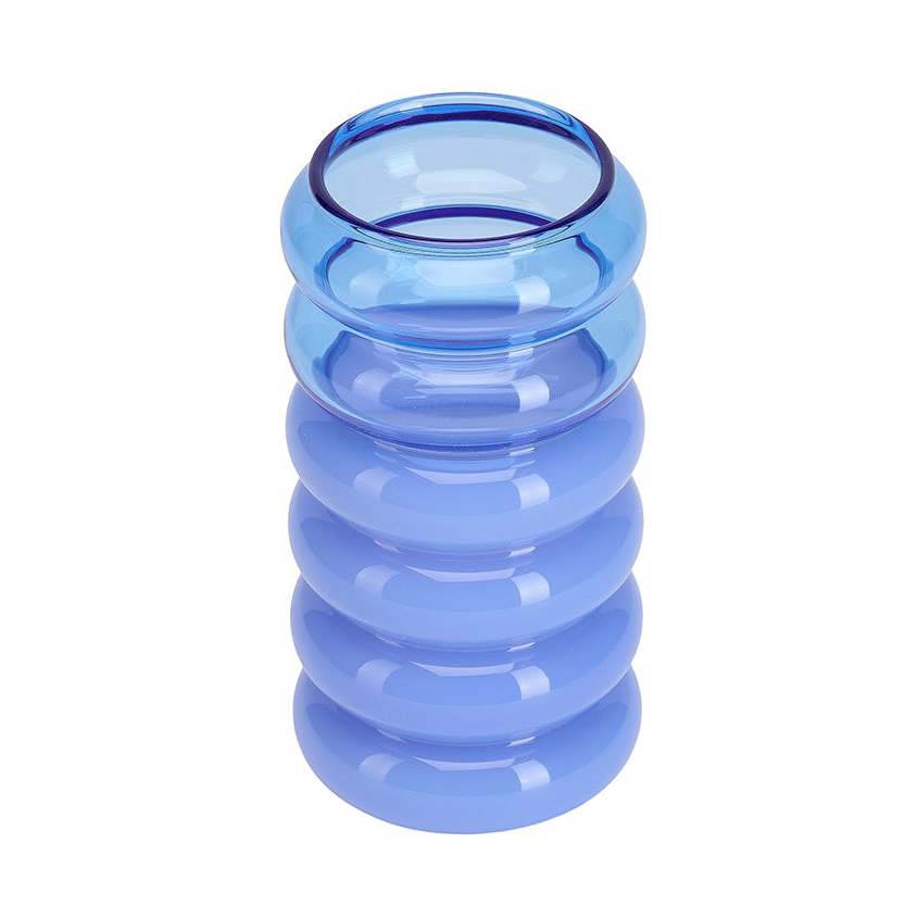 Bilde av Design Letters Bubble 2-i-1 vase og lysestake 135 cm Blue