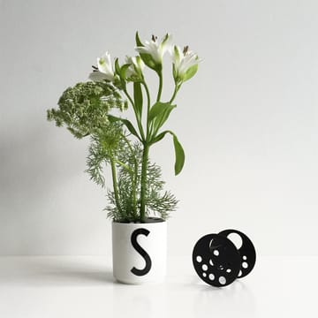 Design Letters blomsterholder Ø6.7 cm - svart - Design Letters
