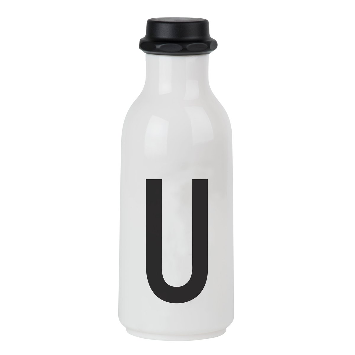 Design Letters drikkeflaske U | Skandinavisk Design | Vannflasker | Svart