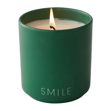 Design Letters duftlys Ø 8 cm - Smile-grass green - Design Letters