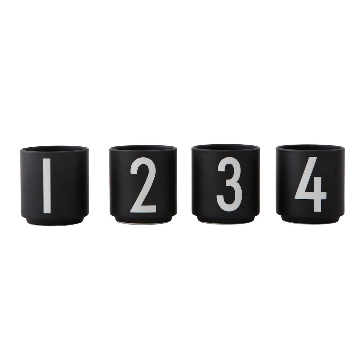 Design Letters Design Letters espressokopper 4-stk. svart Black