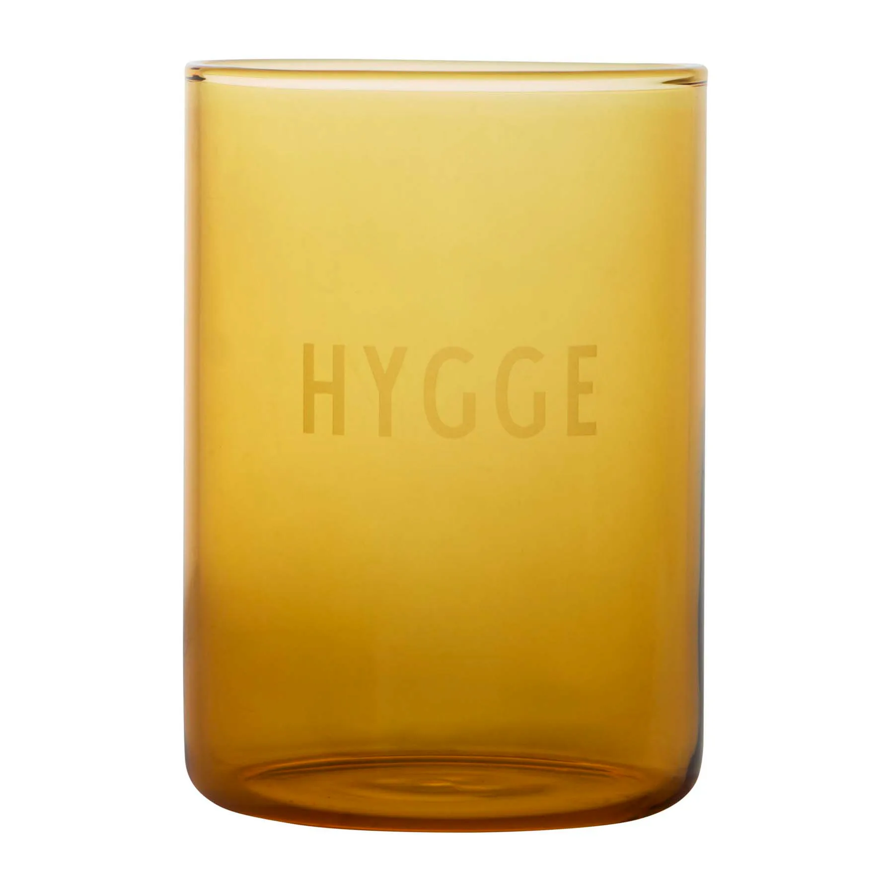 Design Letters favorittglass 35 cl, Hygge-mustard Design Letters