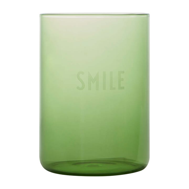 Design Letters favorittglass 35 cl - Smile-green - Design Letters