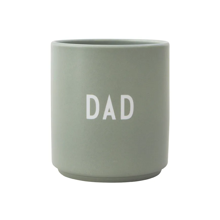 Design Letters favorittkopp 25 cl, Dad/Love-green Design Letters
