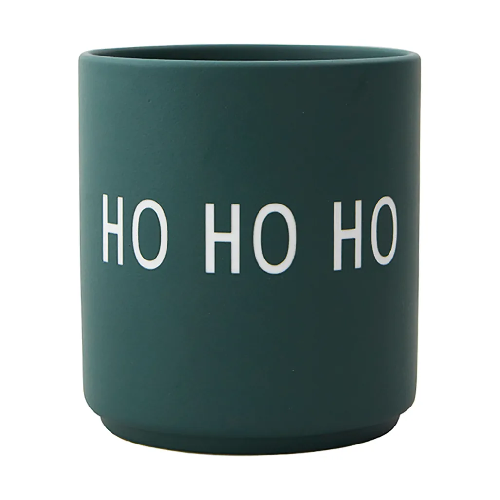 Design Letters favorittkopp 25 cl, Ho ho ho-dark green Design Letters