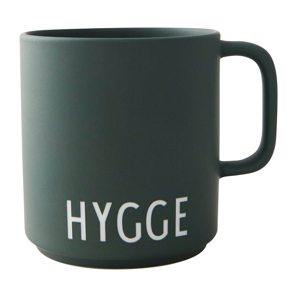 Design Letters Design Letters favorittkopp med hank 25 cl Hygge-dark green