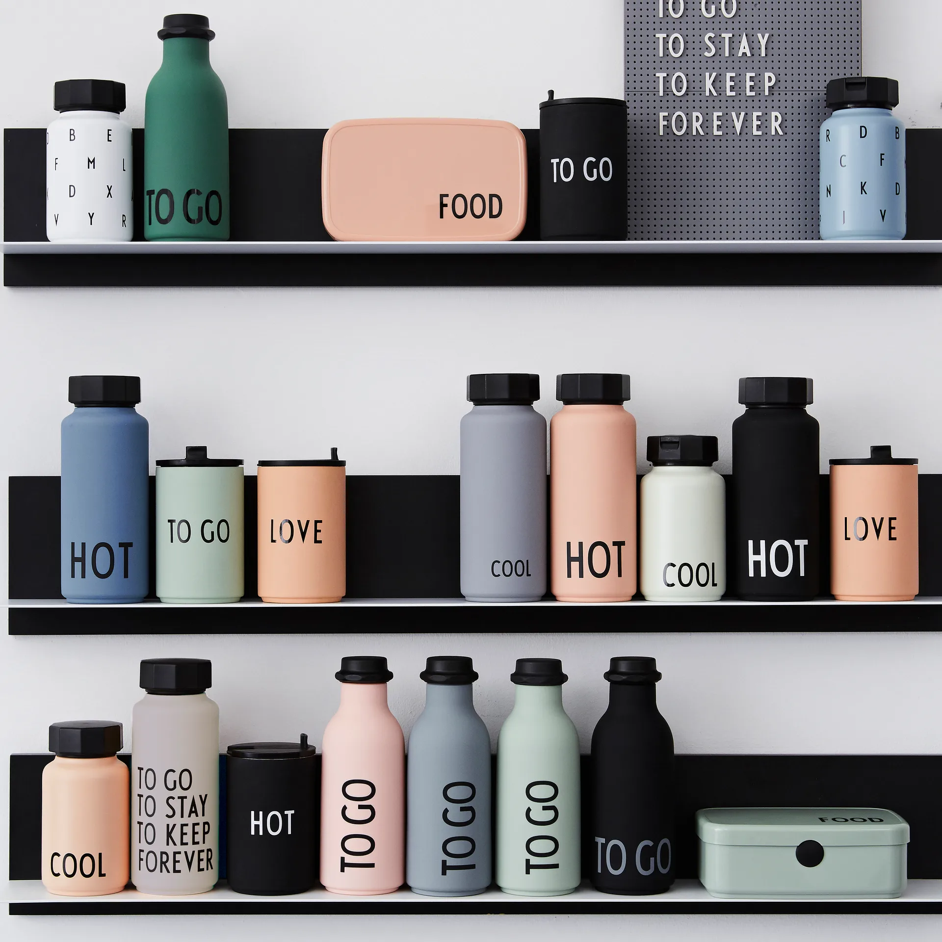 Design Letters food matboks, Nude Design Letters