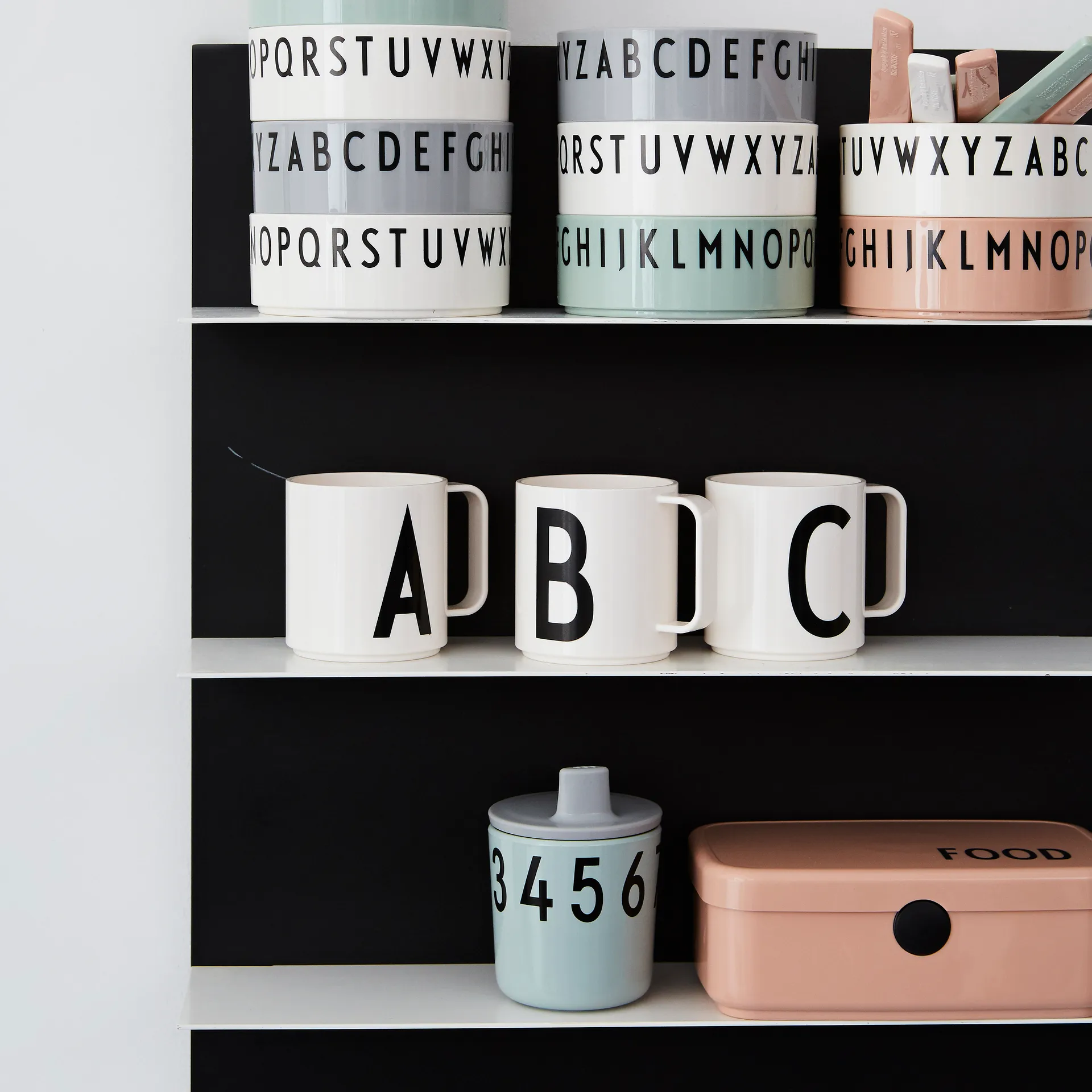 Design Letters food matboks, Nude Design Letters