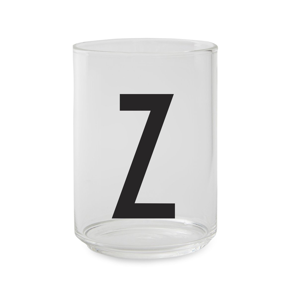 Design Letters glass Z | Skandinavisk Design | Vannglass | Gjennomsiktig
