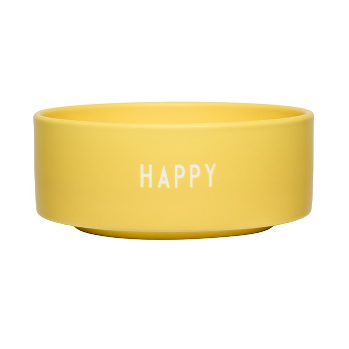 Design Letters Design Letters godteriskål Ø12 cm Yellow