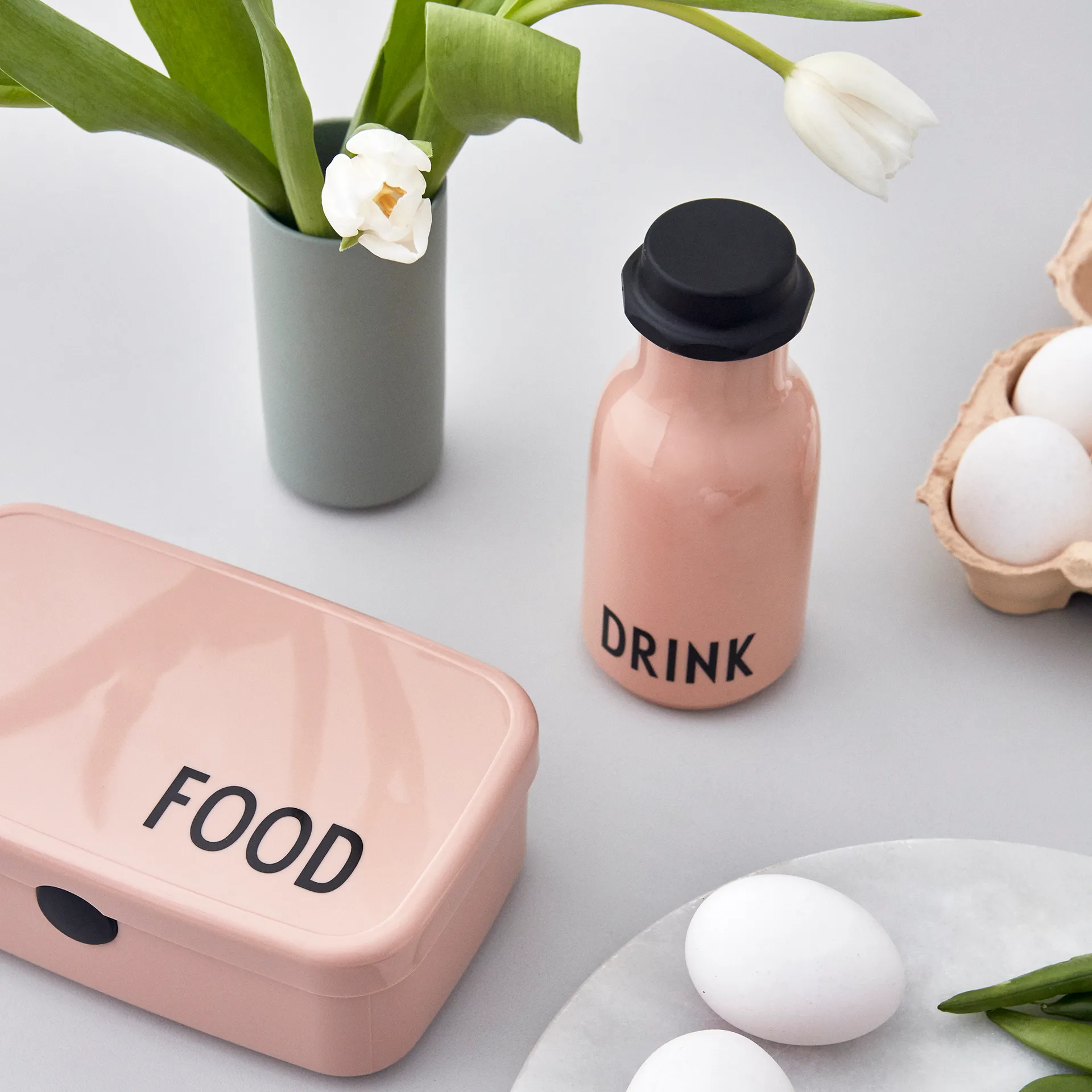 Design Letters Kids drikkeflaske, Nude Design Letters